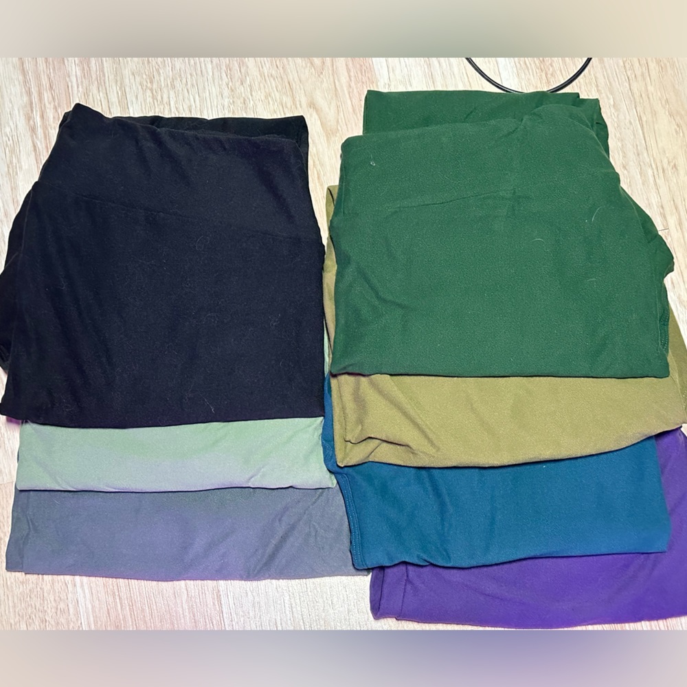 LuLaRoe TC Solid Leggings Bundle of 7